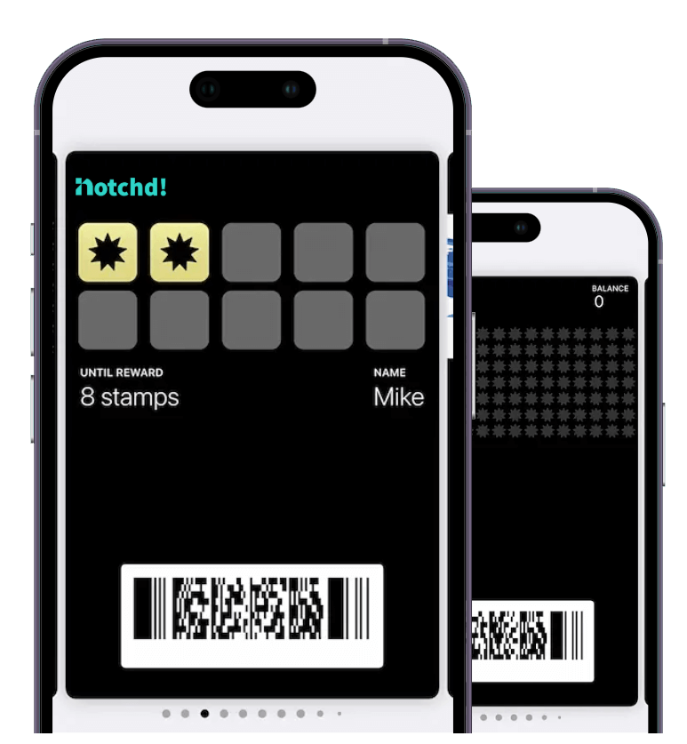 Notchd Loyalty Cards